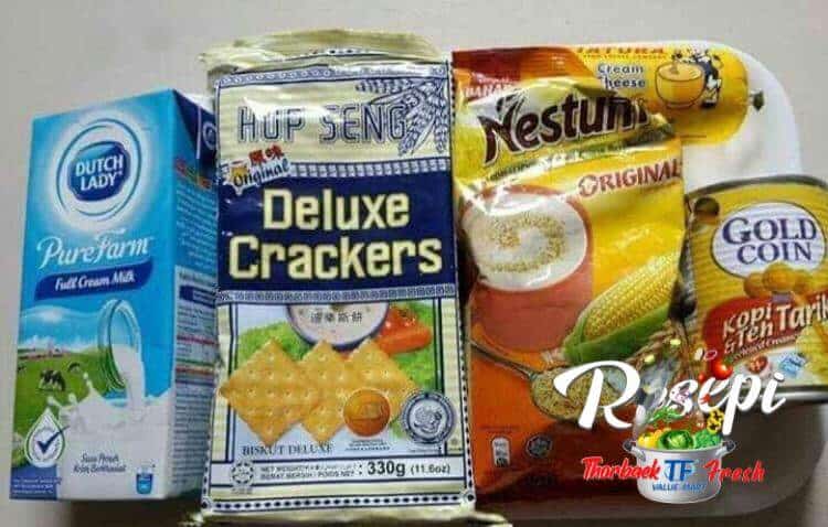 Ingredients to make cheesekut